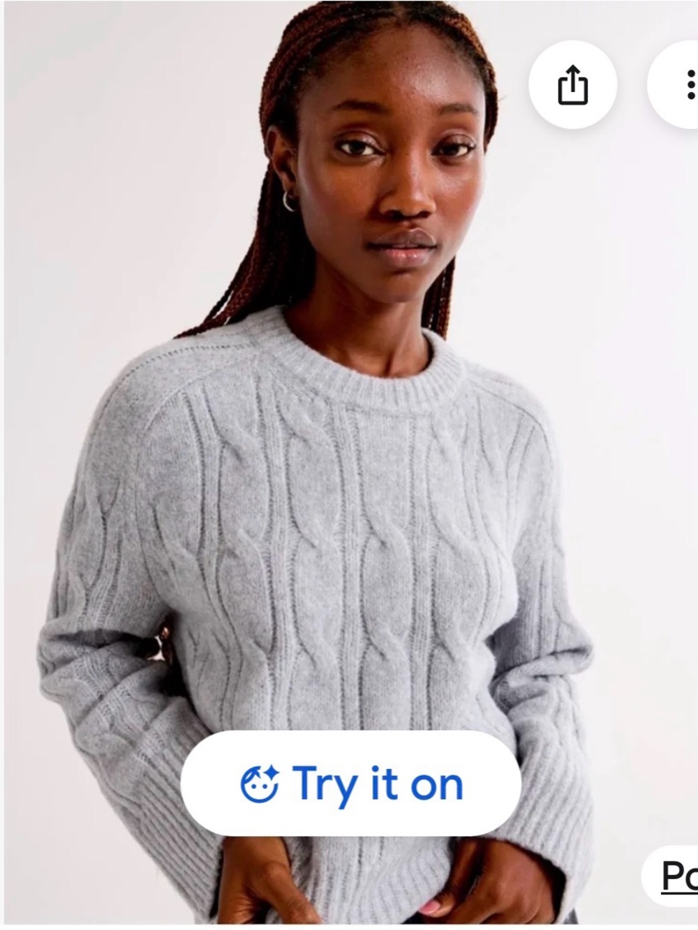 Abercrombie & Fitch Cable Knit Sweater